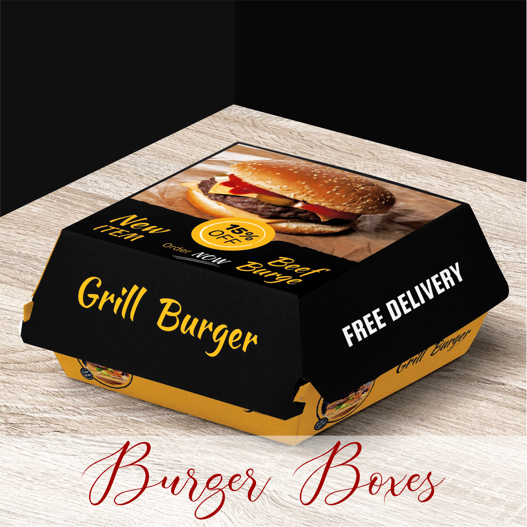 Create inventive custom burger boxes